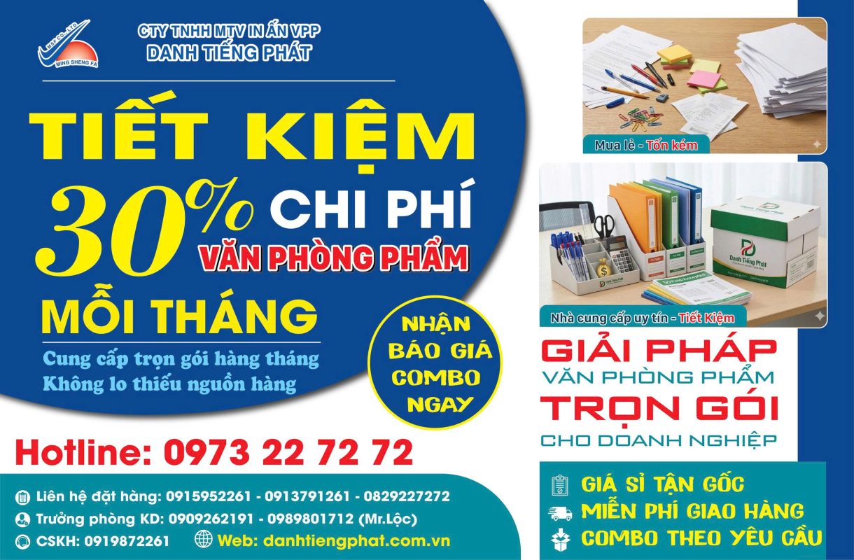 Văn Phòng Phẩm Giá Sỉ TPHCM