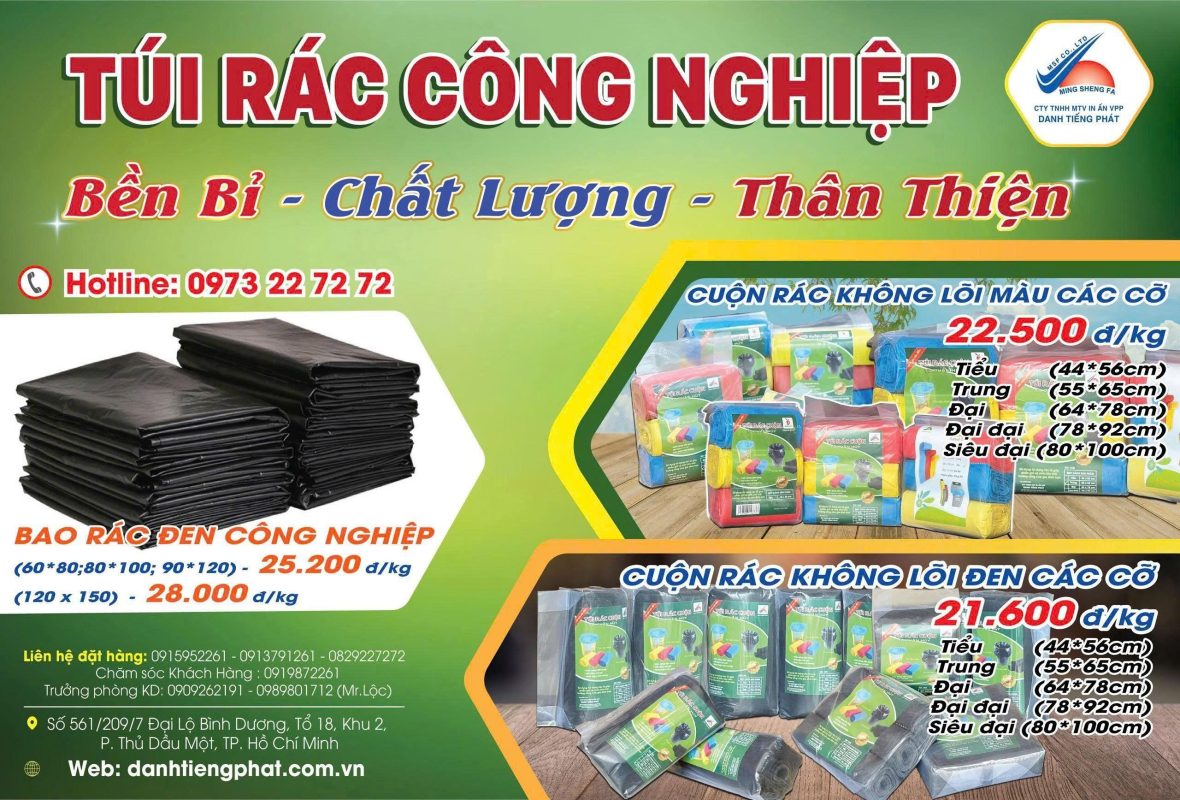 túi rác đen công nghiệp